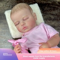 Neuer Sunnyfan Realistischer Baby-Jungen-Puppe mit geschlossenen Augen, Vollvinyl-Körper, Wasserabweisend, Reborn-Puppe Lulu, Bestseller