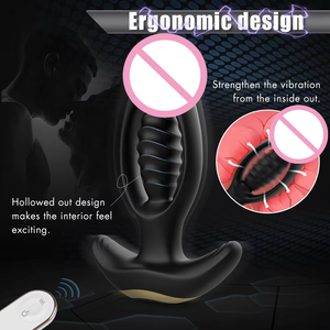 Jouet sexuel anal vibrant en silicone avec télécommande, design Duron Drill pour entraînement anal - Product Image 3