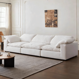 İskandinav amerikan mobilya rahat kumaş modüler kesit sıkıştırılmış iki koltuk koltuk takımı oturma odası için kapalı kullanım için - Product Image 1