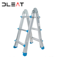 Escalier télescopique double face en aluminium 4x3 marches pour accès au toit – Meilleure vente