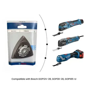<span class=keywords><strong>Plaque</strong></span> de ponçage <span class=keywords><strong>Bosch</strong></span> Starlock AVZ 93 G, lame de scie oscillante pour ponçage en coin, lame de scie multi-outils pour GOP12V-28 GOP185-Li - Product Image 3