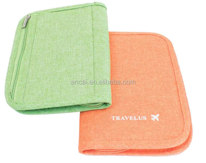 Encai New Design Folder Travel Passport Bags for Ticket & Cards Holder Fashion Passport Wallet