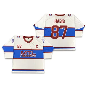 Maillot de hockey sur glace de haute qualité avec logo personnalisé jeu de sport uniforme de hockey sur glace