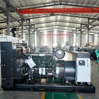 Nouveau groupe électrogène diesel Weichai 200-400 kVA 24 V CC à démarrage électrique, 100 % efficacité, type ouvert, alternateur sans balais, ATS, prix usine