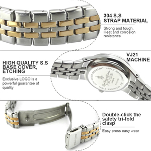 <span class=keywords><strong>Orologio</strong></span> da <span class=keywords><strong>donna</strong></span> in acciaio inossidabile serie classica <span class=keywords><strong>POLO</strong></span> CLUB <span class=keywords><strong>orologio</strong></span> con resistenza all'acqua - Product Image 6