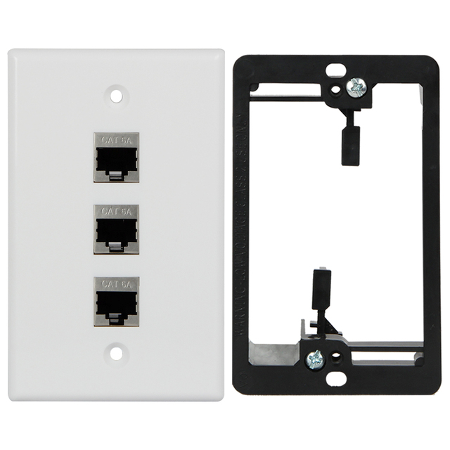 RJ45 Cat5e UTP Unshielded Waterproof IP53 White 8p8c Modular Keystone Jack