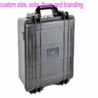 Boîte à outils en plastique rigide étanche IP67 et antichoc avec insert en mousse personnalisé, étui de protection pour équipement OEM ODM