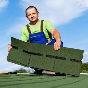 Fabrikpreis Modernes Langlebiges Wasserdichtes Hitzebeständiges Glasfaser-Asphalt-Dachmaterial Maschinengefertigt für Villen Häuser Resorts - Product Image 1