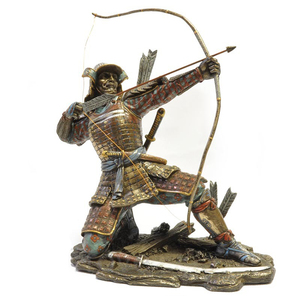 Tùy Chỉnh Bán Buôn Rẻ Hơn Nhà Vườn Công Viên Trang Trí Kim Loại Brass Hình Điêu Khắc Cuộc Sống Kích Thước Bronze Nhật Bản <span class=keywords><strong>Samurai</strong></span> Tượng - Product Image 2