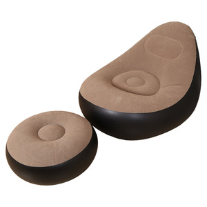 Inflatable Beanbag Chair 100x85x73cm With Footrest Comfortable Outdoor Sofa <b>Bed</b> For Adults And Children Modern Design - Product Image 2