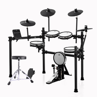 Ensemble de batterie électronique PDX540 de haute qualité à double déclenchement 5 tambours et 4 cymbales avec instrument de percussion portable à tête en maille