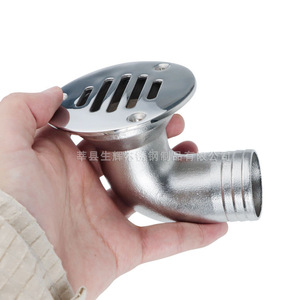 Siphon de sol Shining Elbow 32/38mm en acier inoxydable 316 pour usage marin et extérieur - Product Image 4