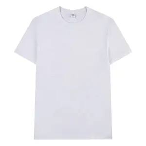 Custom Tshirt Screen Printing Logo Soft 100% Cotton Customised Tee Plus Size Blank 180 Gsm T-Shirts Men's Plain T Shirt For Men