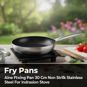 Padella Garinox Aine 30 cm antiaderente in acciaio inox per piano cottura a induzione - Product Image 3