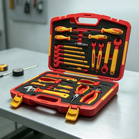 VDT-13 Ensemble d'outils isolés pour électricien 24 pièces, Kit d'outils de pliage, Trousse à outils domestique
