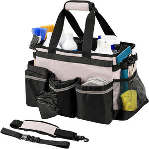 Sac de réparation automobile d'extérieur, fournitures de nettoyage, matériau en polyester, organisateur de nettoyage pliable portable - Product Image 1