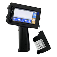 Mini Impresora Térmica de Inyección de Tinta Portátil, Máquina de Impresión de Códigos de Fecha de Caducidad y Códigos de Barras con Pantalla Táctil para Empaquetado
