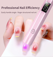 Lampe à ongles UV/LED Portable professionnelle Mini taille haute puissance 3 Modes de minuterie faible utilisation de la puissance Logo personnalisable automatique