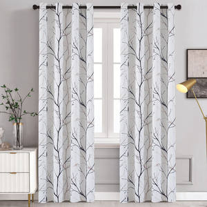 XinLan taglie-to-Fit Design moderno tenda Vintage fattoria stile rustico <span class=keywords><strong>tende</strong></span> con stampa Blackout floreale - Product Image 4