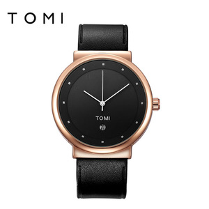 นาฬิกาควอตซ์ <span class=keywords><strong>TOMI</strong></span> สำหรับผู้ชาย สายหนัง ดีไซน์ทันสมัย สไตล์ลำลอง นาฬิกาข้อมือผู้ชาย รุ่นใหม่ นาฬิกาบอกเวลาทันสมัย นาฬิกาสปอร์ตผู้ชาย - Product Image 2