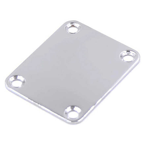 Placa de conexión para guitarra eléctrica y bajo, placa cromada de 4 orificios con tornillos de montaje - Product Image 1