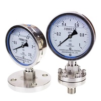 Indicateur de manomètre à double aiguille hydraulique industrie minière manomètre manomètre manomètre mpa pointeur de mémoire