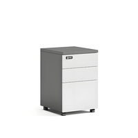Poste de travail de bureau individuel moderne en bois avec cloison de séparation et bureau informatique, ensemble de mobilier personnalisable