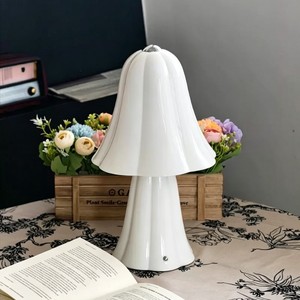French Style Creamy Decorative Table <b>Lamp</b> Led Light Source Modern Minimalist Bedroom <b>Bedside</b> <b>Lamp</b> Living Room Study Ambient - Product Image 1