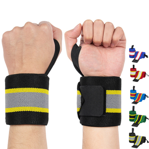 MKAS Elástico Cross Training Gimnasio Heavy Duty Fitness Levantamiento de pesas Soporte de levantamiento de pesas Logotipo personalizado Muñequeras - Product Image 1