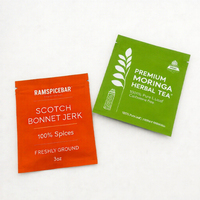 Sachet Personalizado Vacío de Bolsillo Pequeño con Sellado a Tres Lados, a Prueba de Olores, con Muesca de Apertura, para Café en Polvo Instantáneo, Té, Matcha, Leche, 5g, 10g, 20g