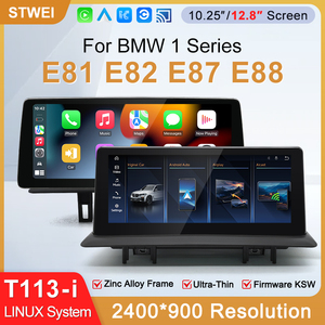 สำหรับ BMW ซีรีส์ 1 E81 E82 E87 E88 ระบบ CCC/CIC หน้าจอรถยนต์ Linux ขนาด 12.8 นิ้ว รองรับ Wireless Carplay ระบบนำทางมัลติมีเดียในรถยนต์ วิทยุ - Product Image 2