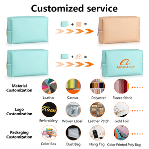 <span class=keywords><strong>Borsa</strong></span> per il Trucco Ottagonale da <span class=keywords><strong>Donna</strong></span> con Logo Personalizzato - Pochette da Viaggio Impermeabile Portatile con Design Quadrato Carino - Product Image 2