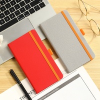 Bloc-notes professionnel personnalisable A6 en cuir rigide, reliure cousue, 100 feuilles, couleur personnalisée, logo imprimé UV/Sublimation - Christian