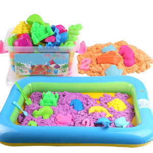 Jouets éducatifs créatifs de <span class=keywords><strong>sable</strong></span> coloré <span class=keywords><strong>magique</strong></span> de haute qualité pour enfants - Sûrs, non toxiques, 8 couleurs - Product Image 1