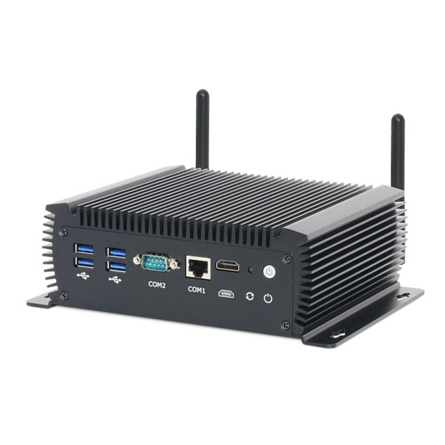 Custom Design Mini Size Embedded Intel I3-8130U Processor Fanless Industrial Mini PC Dual Serial Ports Pfsense Firewall VPN