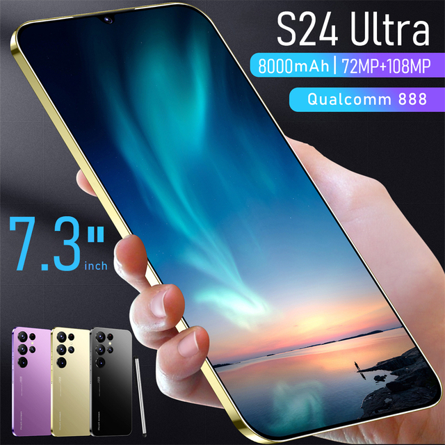 S24 ultra 16GB+1TB Android 5G Smartphone Android 13 Original Mobilephone 7.3 Inch Dual Card Deca Core Gaming Phone