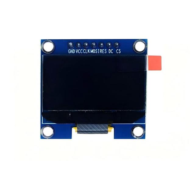 GJD 1.3 Inch SH1106 OLED 128x64 SPI Monochrome White/Green 40-70C Display with 29.42x14.7mm Active Area and 35.5x33.7mm Outline