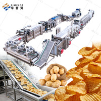 Machine à frites industrielle Simplot en acier inoxydable 304, capacité 500 kg/h, prix usine, pour la vente