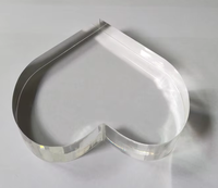 Bloc en plexiglas transparent en forme de cœur, best-seller