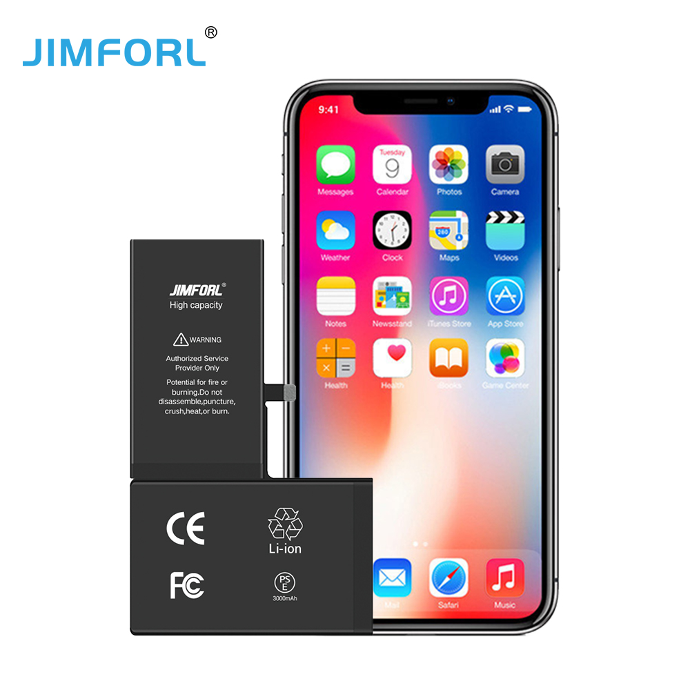 Аккумулятор для мобильного телефона iphone x, сменная батарея с инструментами, с аккумулятором для iphone x с наклейкой
