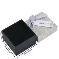 24 pièces/12 pièces haut de gamme élégant nœud papillon tissu emballage cadeau bijoux Bracelet boîte
