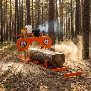 Scierie portative <span class=keywords><strong>de</strong></span> 18 pouces, scierie à <span class=keywords><strong>bois</strong></span> à essence, machinerie forestière, scierie à ruban avec treuil <span class=keywords><strong>de</strong></span> 1200 lb et lame <span class=keywords><strong>de</strong></span> 3050 mm - Product Image 2
