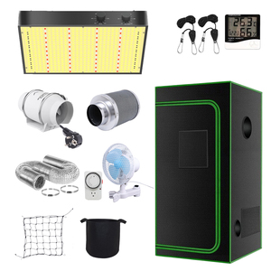<span class=keywords><strong>Kit</strong></span> <span class=keywords><strong>Completo</strong></span> de <span class=keywords><strong>Cultivo</strong></span> en Interior de 2x2, 3x3, 4x4, 5x5 pies para <span class=keywords><strong>Cultivo</strong></span> de Cannabis con Luz LED de <span class=keywords><strong>Cultivo</strong></span> de 200W/300W para Jardín Interior, Invernaderos Pequeños y Equipos - Product Image 1
