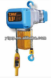 Polipasto Eléctrico de Cadena de Alta Calidad Henan Yuntian, 1 y 3 Toneladas, Construcción Metálica - Product Image 2