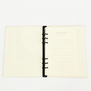 Quaderno con Copertina in Lino Personalizzata A5, Rilegatura <span class=keywords><strong>ad</strong></span> <span class=keywords><strong>Anelli</strong></span> con Copertina Rigida - Product Image 3