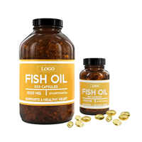 Capsules d'huile de poisson en vrac 1000mg, 500 unités, format économique, Oméga 3 EPA DHA, soutient la santé cardiaque, complément alimentaire
