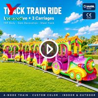 Mini-train électrique sur rails pour parc d'attractions, manège de fête foraine pour enfants, à vendre