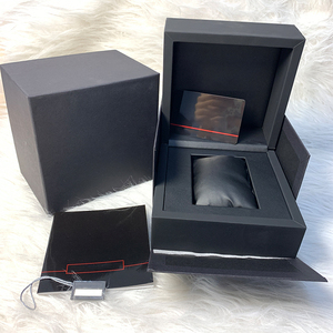 Premium Black Leatherette <b>Watch</b> Box Custom Wrist <b>Watch</b> Packaging <b>Case</b> with accessories Protective <b>Case</b> for Mechanical <b>Watches</b> - Product Image 2