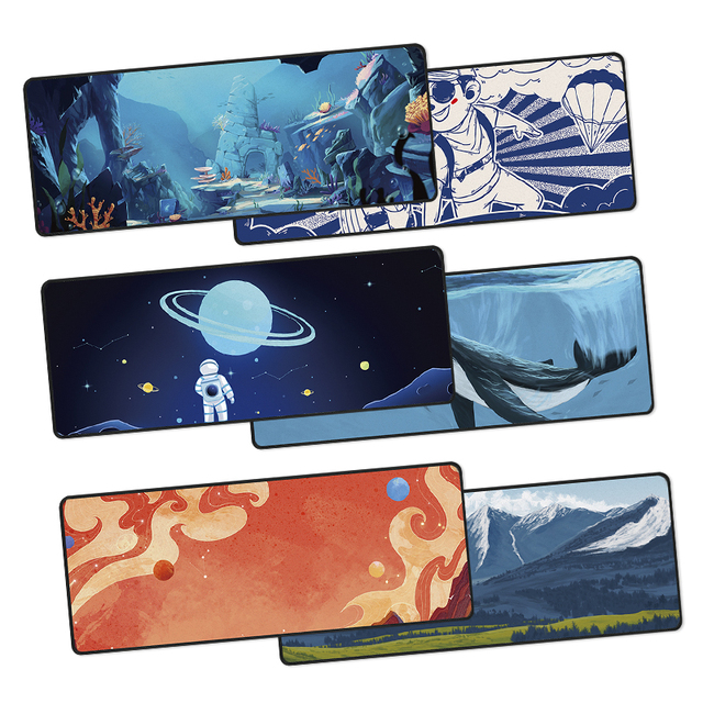 Custom XXL Waterproof Cloth Gaming Mouse Pad High-Density Natural Rubber Soft FPS Computer Game Keyboard Mat Mouse Pads