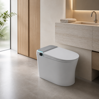 Toilette intelligente autonettoyante avec bidet électrique, cuvette carrée, drainage S-Trap/P-Trap, siège chauffant et télécommande